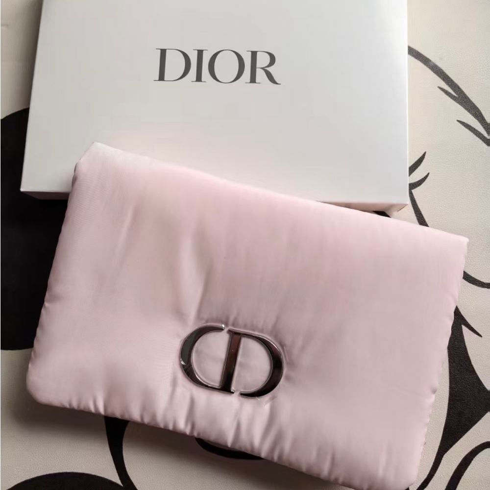 Dior Pink Clutch Puff Bag